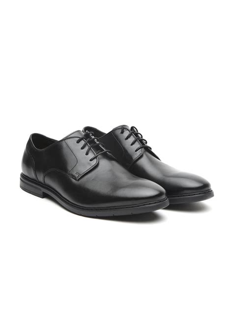 Buy Clarks Men Black Leather Formal Derbys - Formal Shoes for Men ...