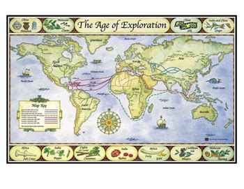 Age of Exploration Map Poster by Chuck Behm | Teachers Pay Teachers