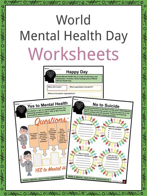 World Mental Health Day Facts, Worksheets & History For Kids