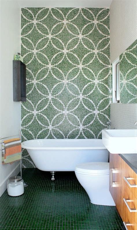 interior-design-home | Bathroom tile designs, Glass tile bathroom, Bathroom wallpaper waterproof