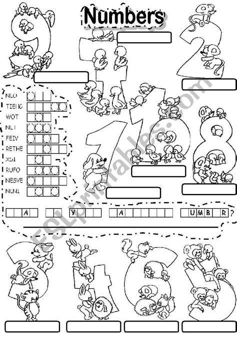 NUMBERS PUZZLE - ESL worksheet by Im Lety