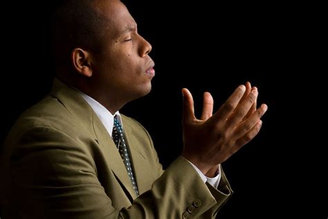 African-American Man Praying - Easter Hill United Methodist Church