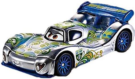 Disney Pixar Cars Cars 2 Silver Racer Series Carla Veloso with Metallic ...