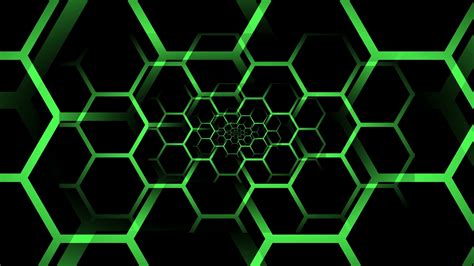 Green Hexagonal Optical Illusion. Motion Background - Storyblocks