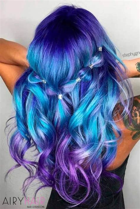 Get Black To Blue Ombre Hair PNG - goodprintablecouponsforenfamil