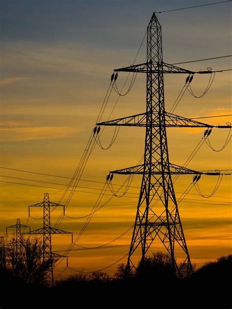 Pylons sunset by keithajb on DeviantArt