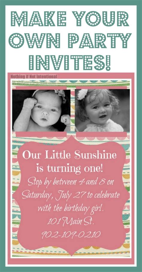 Make Your Own Invitations--so cute, easy, and frugal!