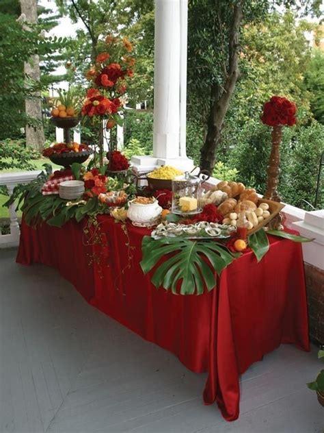 Tropical Paradise Buffet | Buffet set up, Buffet set, Buffet tablescapes