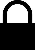 Aj Padlock Silhouette clip art Free Vector Download | FreeImages