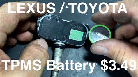 Lexus / Toyota TPMS Sensor Battery Replacement - YouTube