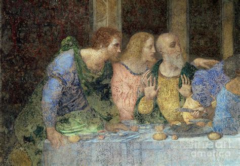 Detail From The Last Supper, Post Restoration By Leonardo Da Vinci Painting by Leonardo Da Vinci