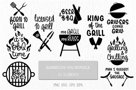 Barbecue SVG Bundle | Funny BBQ quotes | Cooker shirt design