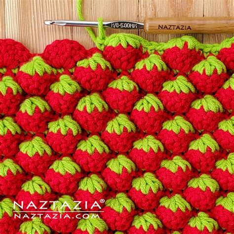 Crochet Strawberry Stitch - Naztazia