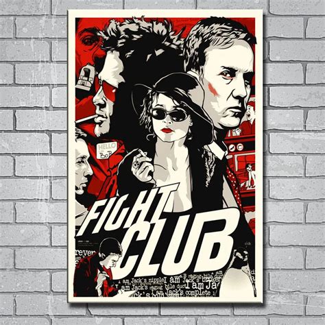 Y650 Art Print Fight Club (1999) Movie 14x21 24x36 27x40inch Silk ...