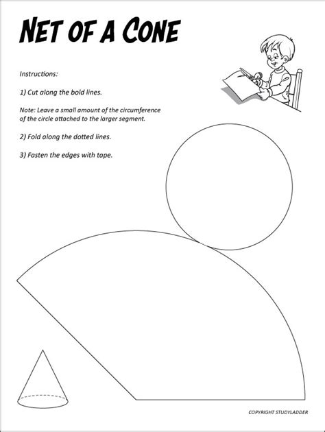 Net of a cone - Studyladder Interactive Learning Games