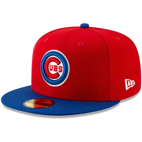 Men's Chicago Cubs New Era Red Alternate Logo 59FIFTY Fitted Hat