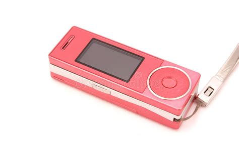 Pink flip cellphone stock photo. Image of object, stylish - 4297552