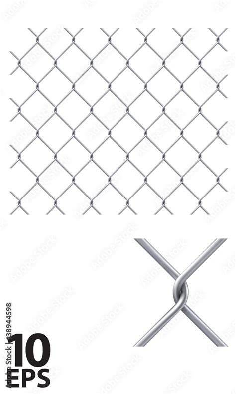 Chain Fence. Pattern for continuous replicate Stock Vector | Adobe Stock