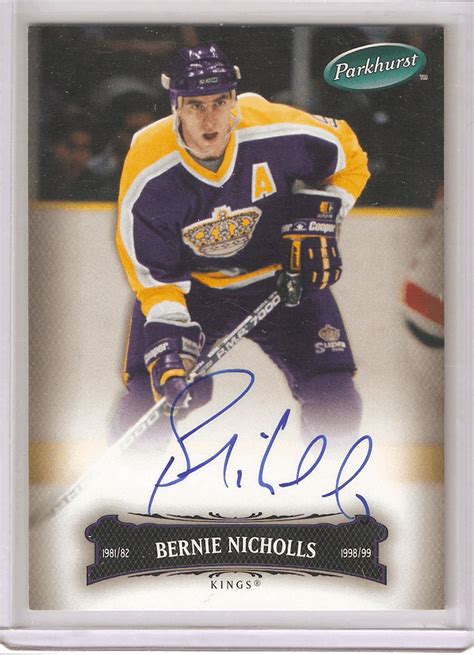 Hockey Card Heaven: 1,000 Point NHL Player Autographs - #43 Bernie Nicholls