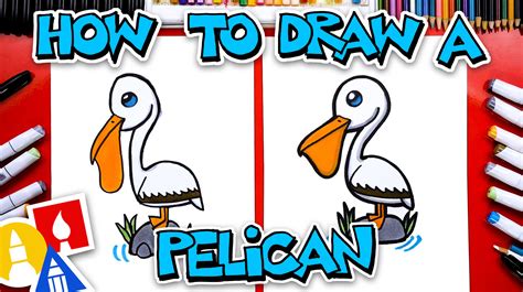 How To Draw A Cartoon Pelican - Art For Kids Hub