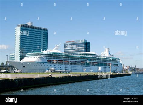 Netherlands Amsterdam port IJ docks Movenpick Hotel -Cruise Terminal Netherlands Stock Photo - Alamy