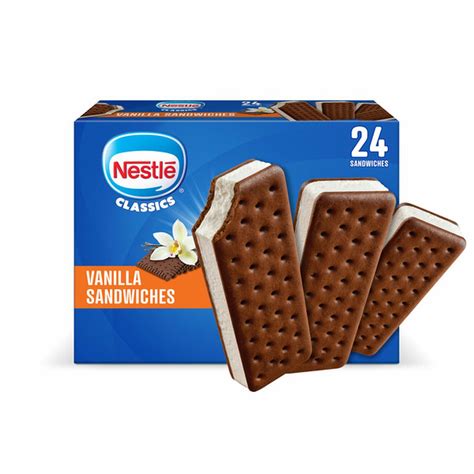 Nestle Vanilla Ice Cream Sandwiches (3.5 fl oz) Delivery or Pickup Near Me - Instacart