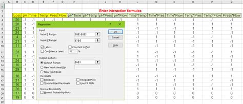 Design of Experiments (DOE) with Excel