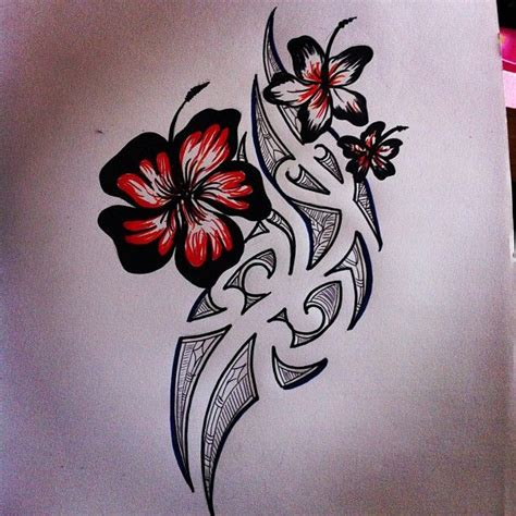 Samoan Flower Drawing at PaintingValley.com | Explore collection of Samoan Flower Drawing