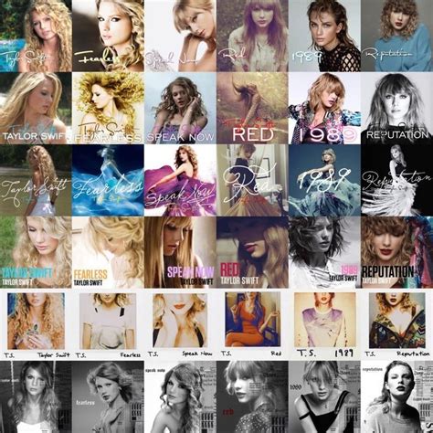 Taylor Swift Album Covers