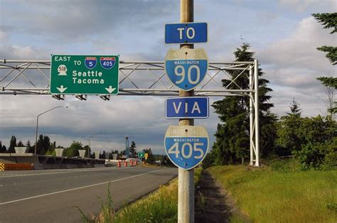 Washington - interstate 90 and interstate 405 | Highway signs ...