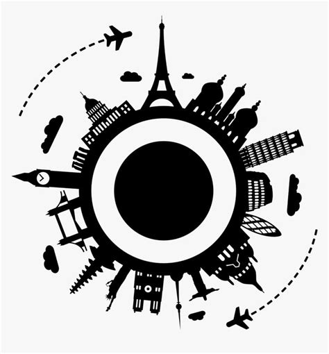 Travel Logo Black And White, HD Png Download | Travel logo, Travel and ...