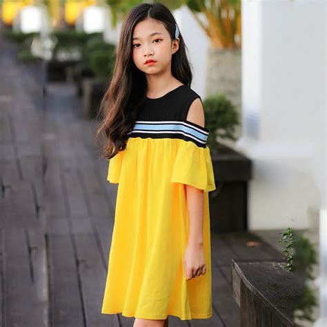 teenage girls dresses summer 2019 cotton kids girl princess party dress ...