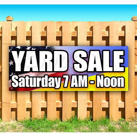 YARD SALE SATURDAY 13 oz Vinyl Banner With Metal Grommets - Walmart.com ...