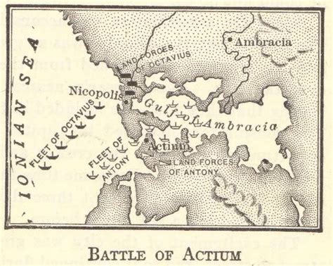 Map of the Battle of Actium | Student Handouts