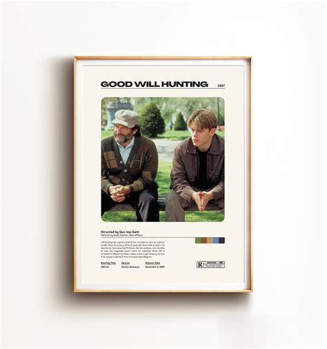 Good Will Hunting Movie Poster Minimal Movie Print Retro | Etsy