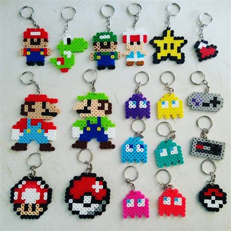 Minecraft Keychains Perler Bead | eduaspirant.com