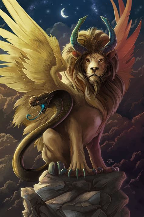 Chimera by TsaoShin on DeviantArt | Mytologiska varelser, Grekisk mytologi, Fantasi konst