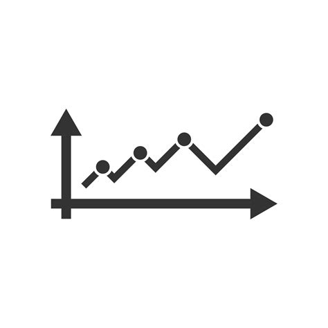 Market trend icon in flat style. Financial growth vector illustration ...