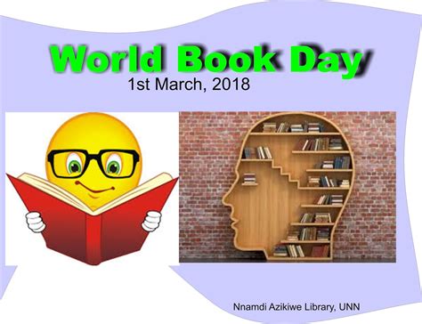 WORLD BOOK DAY, 2018 ~ University of Nigeria Library