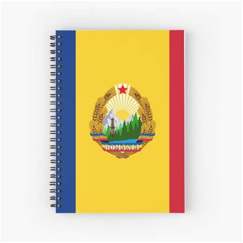 "Flag of the Socialist Republic of Romania" Spiral Notebook for Sale by Martstore | Redbubble