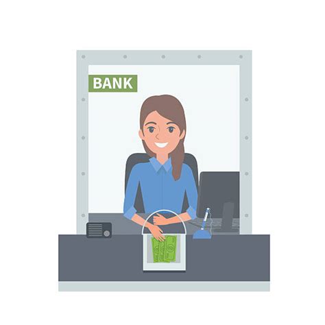 Bank Teller Clip Art, Vector Images & Illustrations - iStock