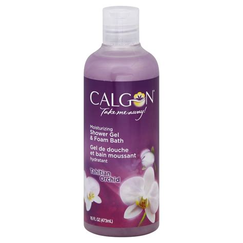 Calgon Moisturizing Shower Gel & Foam Bath, Tahitian Orchid, 16 fl oz