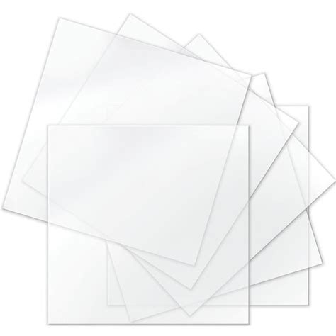 Sizzix Accessory - Thermoplastic Sheets 6" x 6" Clear, 6 Sheets - Walmart.com