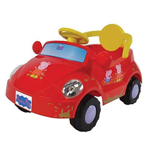 Rollplay Peppa Pig Family Car 6 Volt Battery Ride-on Vehicle, Red #peppapig #rideon #rideontoy ...