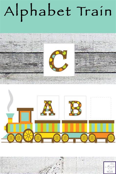 Alphabet Train Printable Activity - Simple Living. Creative Learning