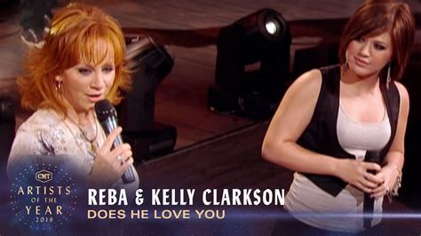 Reba & Kelly Clarkson Perform 'Does He Love You' | CMT - YouTube Music