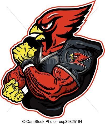 Vector - cardinal football - stock illustration, royalty free ...