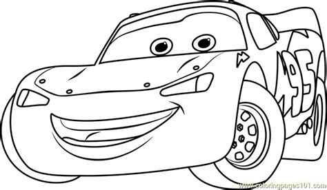 Lightning McQueen from Cars 3 Coloring Page Free Cars 3 | Super coloring pages, Coloring pages ...