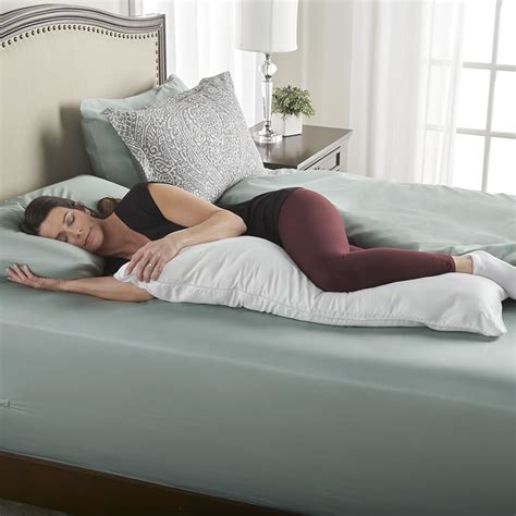 The Cooling Memory Foam Body Pillow - Hammacher Schlemmer