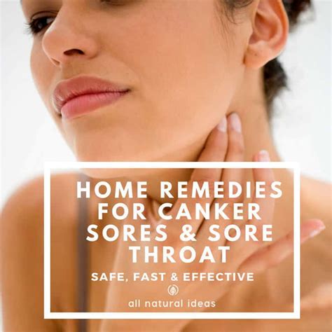 Home Remedies for Canker Sores and Sore Throat | All Natural Ideas